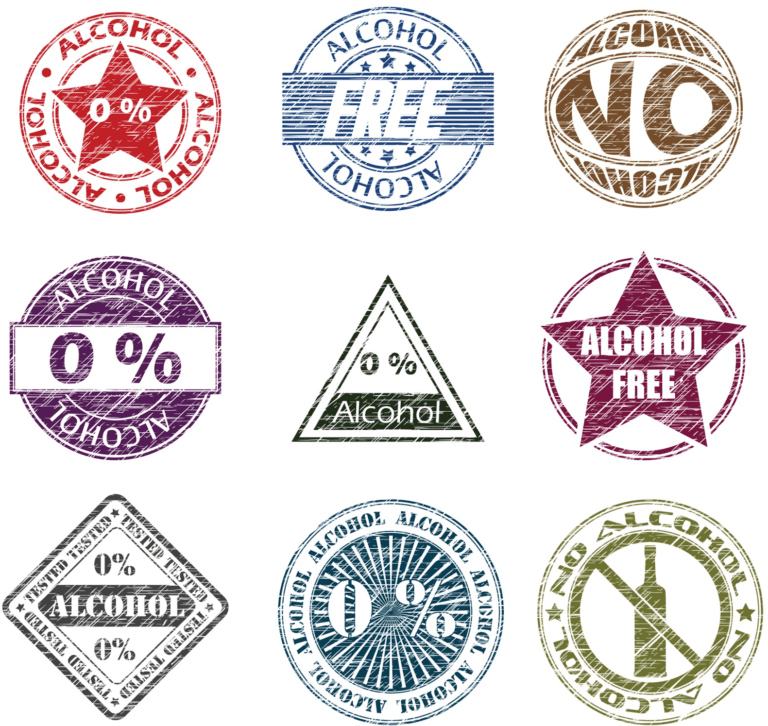 Alcohol Free Drinks Logos