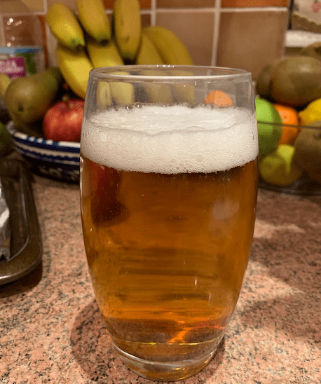 Impossibrew beer in glass