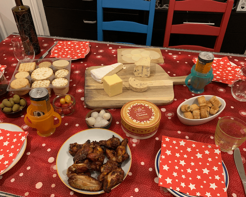 Nine Elms Non Alcoholic drink on the table at Christmas