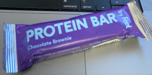 Feel Protein bar on keyboard