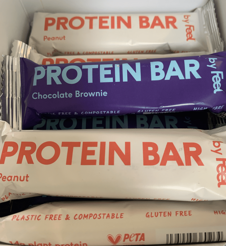Feel Protein Bars in box