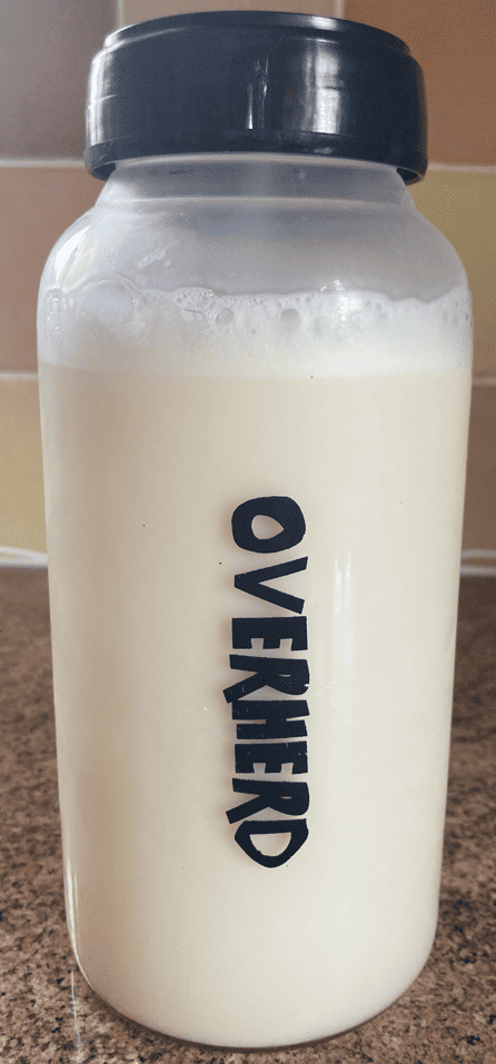 Overherd milk